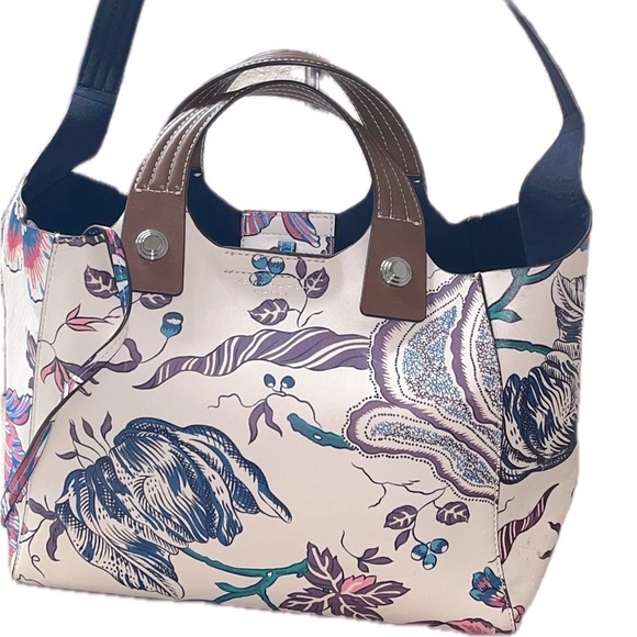 Tory Burch New York Rory Printed Mini Tote - Multi Happy Times W/Pouch - Picture 7 of 15